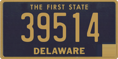 DE license plate 39514