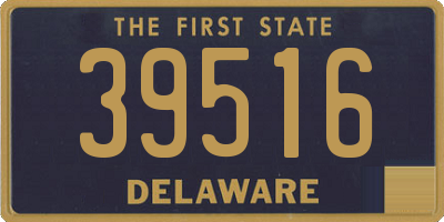 DE license plate 39516