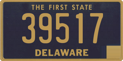 DE license plate 39517
