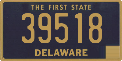 DE license plate 39518