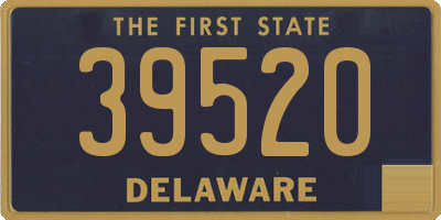 DE license plate 39520