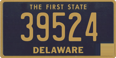 DE license plate 39524