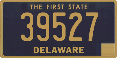 DE license plate 39527