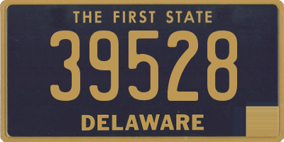 DE license plate 39528