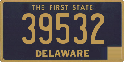 DE license plate 39532