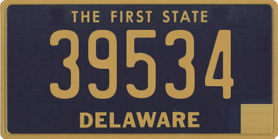 DE license plate 39534