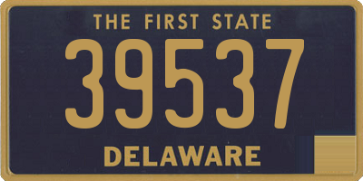 DE license plate 39537