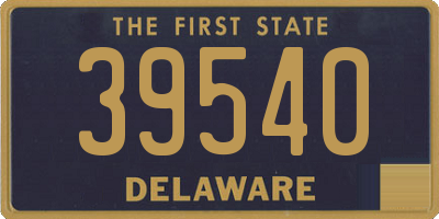 DE license plate 39540