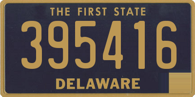DE license plate 395416