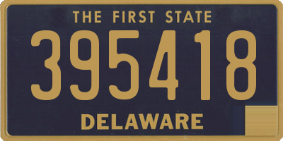 DE license plate 395418