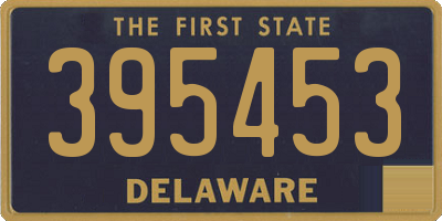 DE license plate 395453