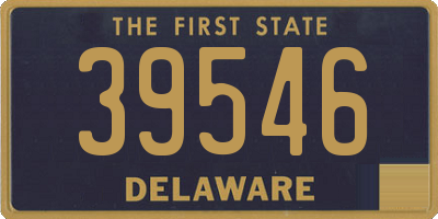 DE license plate 39546