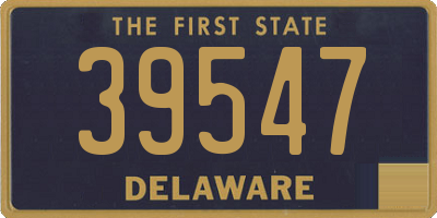 DE license plate 39547