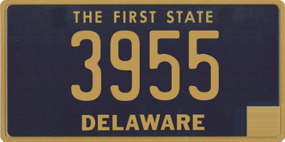 DE license plate 3955