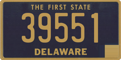 DE license plate 39551