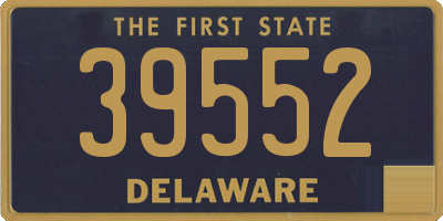 DE license plate 39552