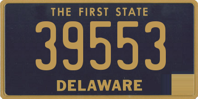 DE license plate 39553