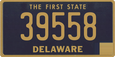 DE license plate 39558