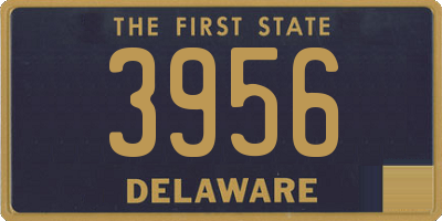 DE license plate 3956