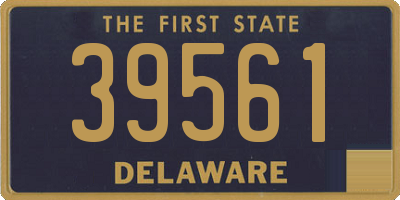 DE license plate 39561