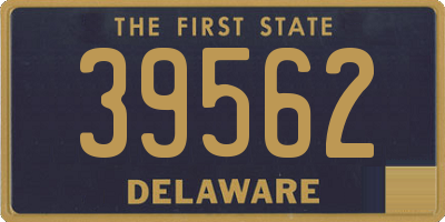 DE license plate 39562