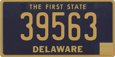 DE license plate 39563