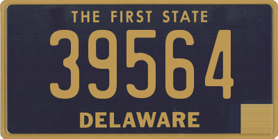DE license plate 39564