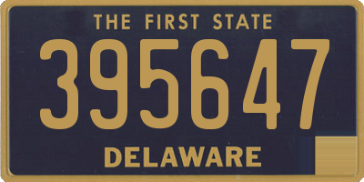 DE license plate 395647