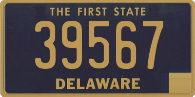 DE license plate 39567