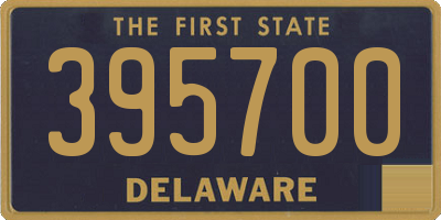 DE license plate 395700