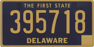 DE license plate 395718