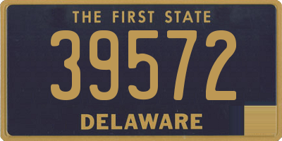 DE license plate 39572