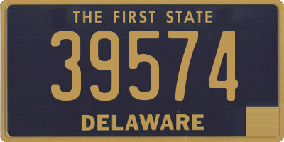 DE license plate 39574