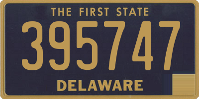 DE license plate 395747