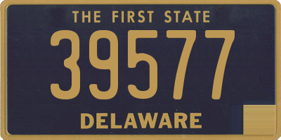 DE license plate 39577