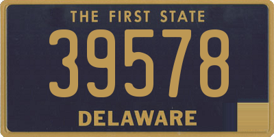 DE license plate 39578