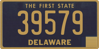 DE license plate 39579
