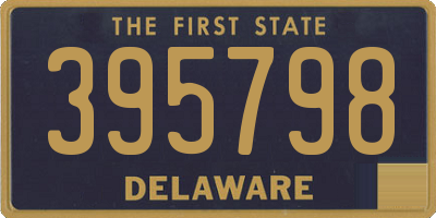 DE license plate 395798