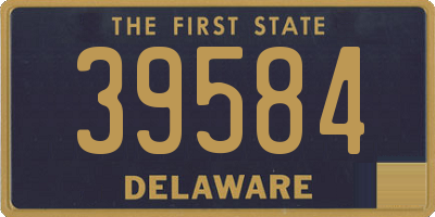 DE license plate 39584