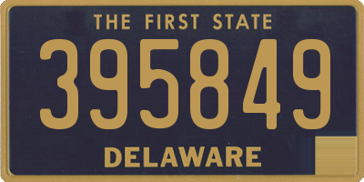 DE license plate 395849