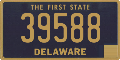 DE license plate 39588