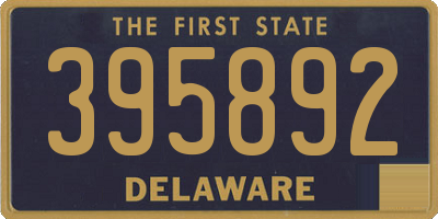DE license plate 395892