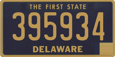 DE license plate 395934