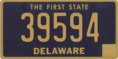 DE license plate 39594