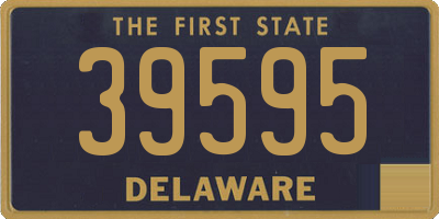 DE license plate 39595