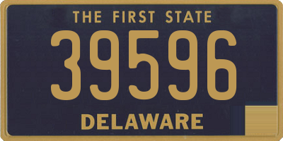 DE license plate 39596