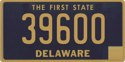 DE license plate 39600