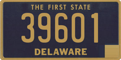 DE license plate 39601