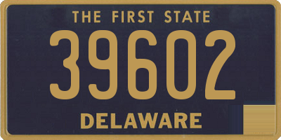 DE license plate 39602