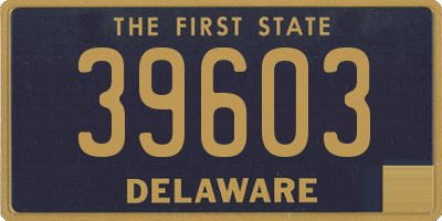 DE license plate 39603